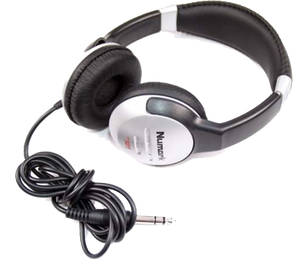 Numark HF125 hoofdtelefoon/headset Hoofdtelefoons Bedraad Hoofdband Zwart, Zilver