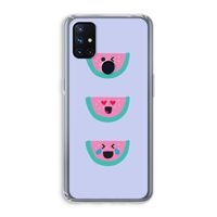 Smiley watermeloen: OnePlus Nord N10 5G Transparant Hoesje
