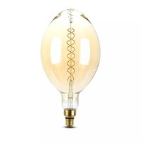 LED Filament lamp XXL Sydney dubbele gloeidraad 8 Watt E27 2000K dimbaar