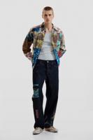 Jeans met oosters patroon - BLUE - 36