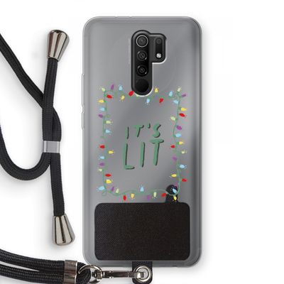 It's Lit: Xiaomi Redmi 9 Transparant Hoesje met koord