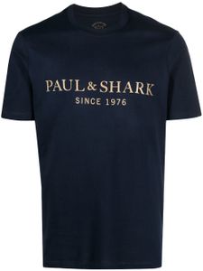 Paul & Shark t-shirt à logo imprimé - Bleu