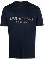 Paul & Shark t-shirt à logo imprimé - Bleu