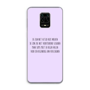 Regenboog: Xiaomi Redmi Note 9 Pro Transparant Hoesje