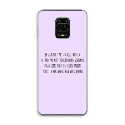 Regenboog: Xiaomi Redmi Note 9 Pro Transparant Hoesje