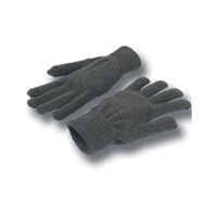 Gebreide grijze handschoenen voor volwassenen    -