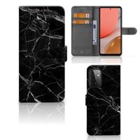 Samsung Galaxy A72 | Bookcase | Marmer Zwart - Origineel Cadeau Vader