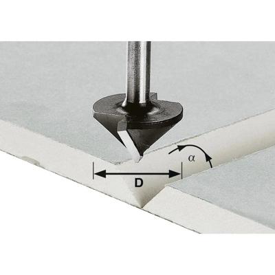 Festool HW S8 D32/90° Freesbit Gipsplaatfrees 90° S 8mm 32,0mm - 491001