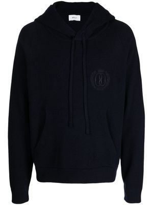 Bally hoodie à logo brodé - Bleu