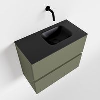 Toiletmeubel Mondiaz Ada | 60 cm | Meubelkleur Army | Lex wastafel Urban Rechts | Zonder kraangat