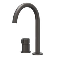 IVY Tribe Wastafelkraan - 2-Gats Bladmontage - Geborsteld RVS 316 Carbon Black PVD