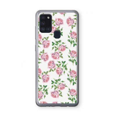 Kleine roosjes: Samsung Galaxy A21s Transparant Hoesje