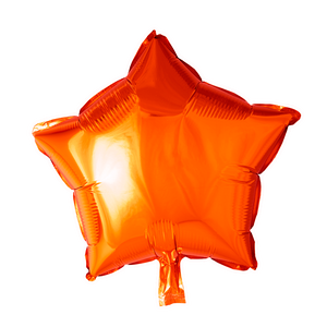 Folieballon Ster Oranje (45cm)