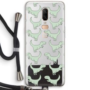 Dinos: OnePlus 6 Transparant Hoesje met koord