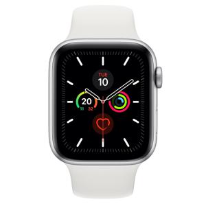 Apple Watch Series 5 44mm Aluminium Sportband Grijs Wit