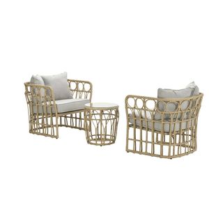 Garden Impressions Colonial loungeset 3-delig - natural rotan/ sand