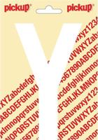 Plakletter Nobel Sticker letter Y wit Pickup - Pickup