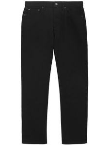 Burberry jean en coton à coupe droite - Noir