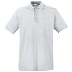 Fruit of the Loom poloshirt premium - lichtgrijs - heren - katoen - 180 grams