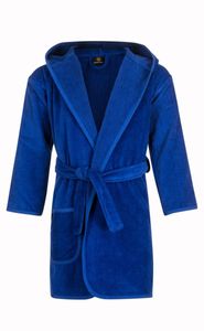 Badrock Kinderbadjas kobalt blauw met naam borduren