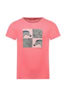 Tygo & Vito Meisjes t-shirt - Print - Neon roze