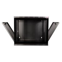 LogiLink 19 WALLMOUNT SOHO BOX 9U 540*400, BLACK, FLATPACK 19inch-wandkast (b x h x d) 540 x 456 x 400 mm 9 HE Zwart (RAL 9005) - thumbnail