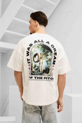 Off The Pitch Passage T-Shirt Heren Gebroken Wit - Maat S - Kleur: Gebroken Wit | Soccerfanshop
