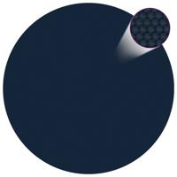 vidaXL Zwembadfolie solar drijvend 488 cm PE zwart en blauw - thumbnail