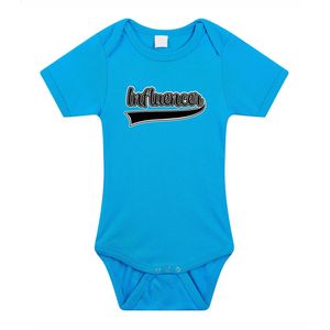 Baby rompertje - Influencer - blauw - cadeau romper - kraamcadeau