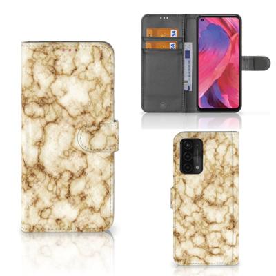 OPPO A54 5G | A74 5G | A93 5G | Bookcase | Marmer Goud