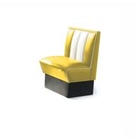Classic Retro Diner Bank Bel Air HW70 Geel