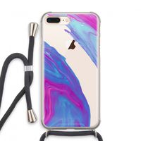 Zweverige regenboog: iPhone 7 PLUS Transparant Hoesje met koord