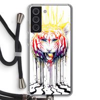 Fading: Samsung Galaxy S21 FE Transparant Hoesje met koord