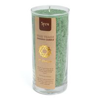 Fair Trade Hart Chakra (4e) Stearine Kaars in Glas - Groen (60 Fair Trade Hart Chakra (4e) Stearine Kaars in Glas - Groen (60
