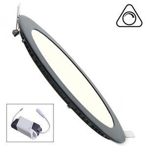 LED Downlight Slim - Inbouw Rond 6W - Dimbaar - Natuurlijk Wit 4200K - Mat Zwart Aluminium - Ø120mm