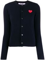 Comme Des Garçons Play cardigan à logo - Bleu