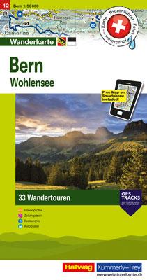 Wandelkaart 12 Bern / Gantrisch | Hallwag