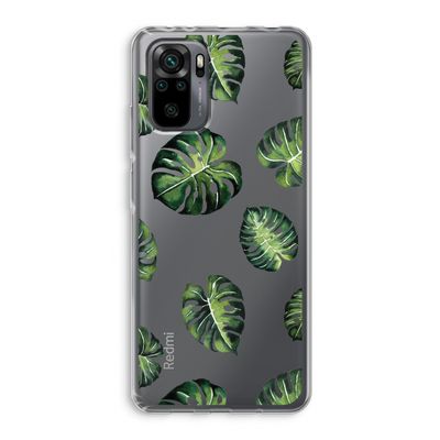 Tropische bladeren: Xiaomi Redmi Note 10 Pro Transparant Hoesje