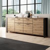 Home365 Dressoir Akven - 4-deurs incl. 2 lades - Wotan Eiken