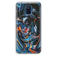 Black Unicorn: Samsung Galaxy A6 (2018) Transparant Hoesje - thumbnail