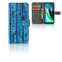 Motorola Moto G9 Play | E7 Plus Book Style Case Wood Blue