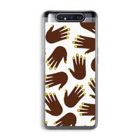Hands dark: Samsung Galaxy A80 Transparant Hoesje Hands dark: Samsung Galaxy A80 Transparant Hoesje