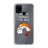 You're Shrimply The Best: Samsung Galaxy M31 Transparant Hoesje