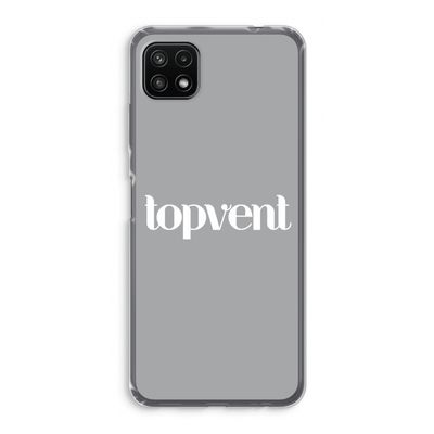 Topvent Grijs Wit: Samsung Galaxy A22 5G Transparant Hoesje