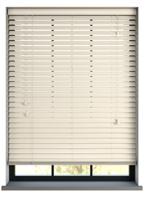 Sunwood houten jaloezie met koord - gloss beige