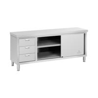 RVS werkkast - ECO - 200 x 60 cm - 600 kg - Royal Catering