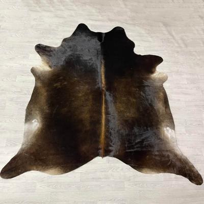Koeienhuid bruin zwart wit 245x235cm XXL