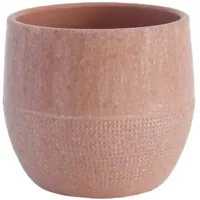 HS Potterie Lugo bloempot keramiek 20x18cm roze