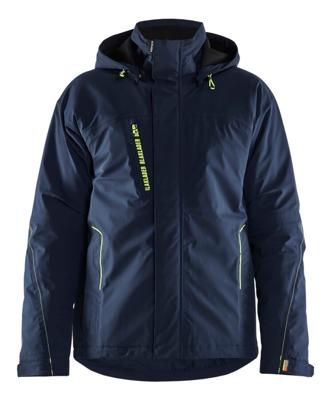 Blåkläder 4484 winterjas 4-weg stretch - blauw/High Vis geel maat M