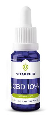 Vitakruid CBD Olie 10% full spectrum met MCT als drager